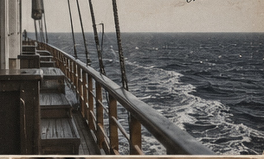 Illustrative Atlantic ship deck